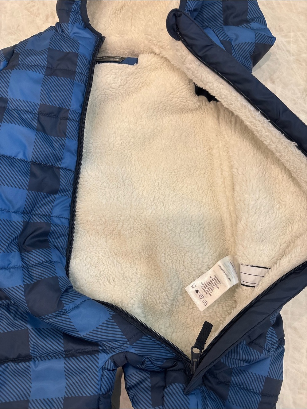 Eddie Bauer Blue Plaid Snowsuit - Picture 7 of 8